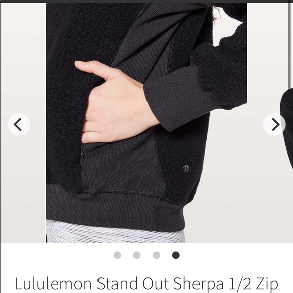 Lululemon Stand Out Sherpa 1/2 Zip - Picture 2 of 9